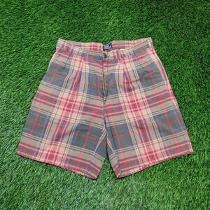 VTG 80s Polo Ralph Lauren Pleated Shorts 33 Waist USA Made Preppy